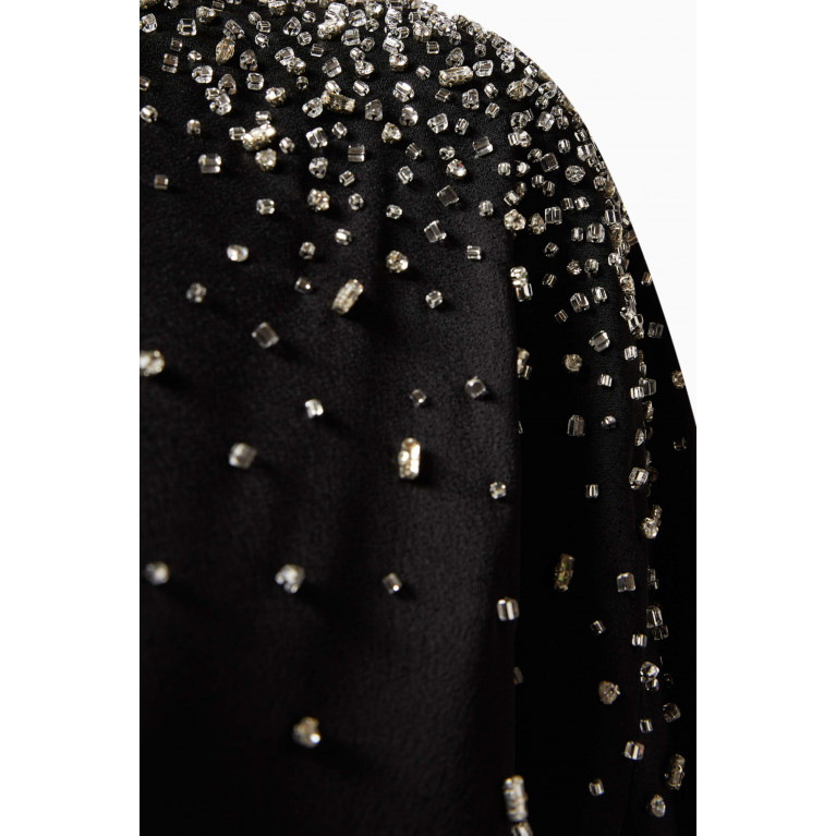 Nihan Peker - Kikia Embellished Maxi Dress in Crepe-satin