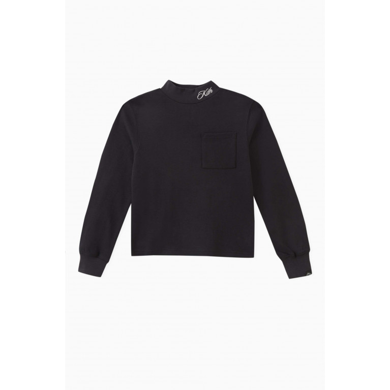 Kith - Classic Mockneck T-shirt in Cotton Black