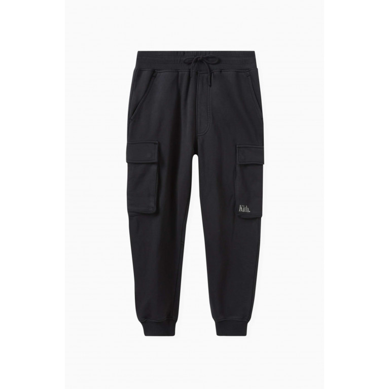 Kith - Williams Cargo Sweatpants in French Terry Black