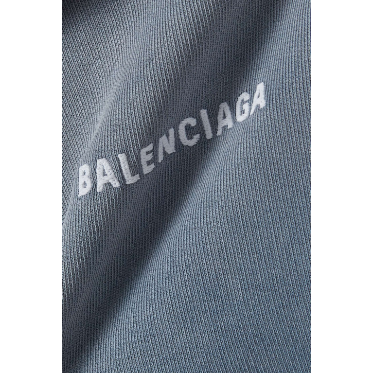 Balenciaga - Logo Print Hoodie in Cotton-Fleece