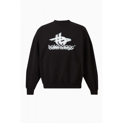 Balenciaga - Layered Sports Oversized Sweatshirt in Cotton-fleece