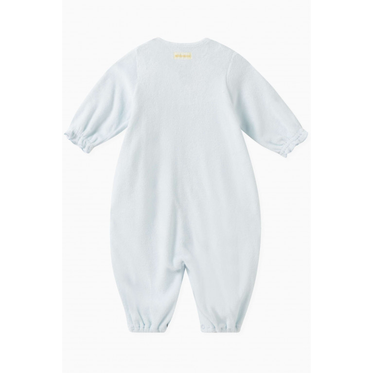 Miki House - Two-Way-All Sleepsuit in Cotton Blue
