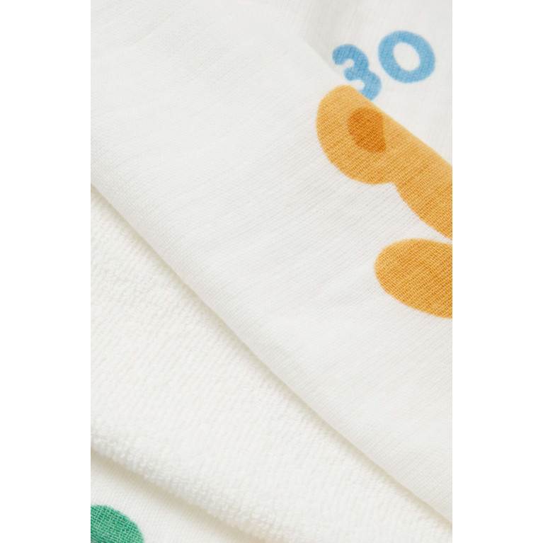Miki House - Gauze Printed Bath Towel in Cotton