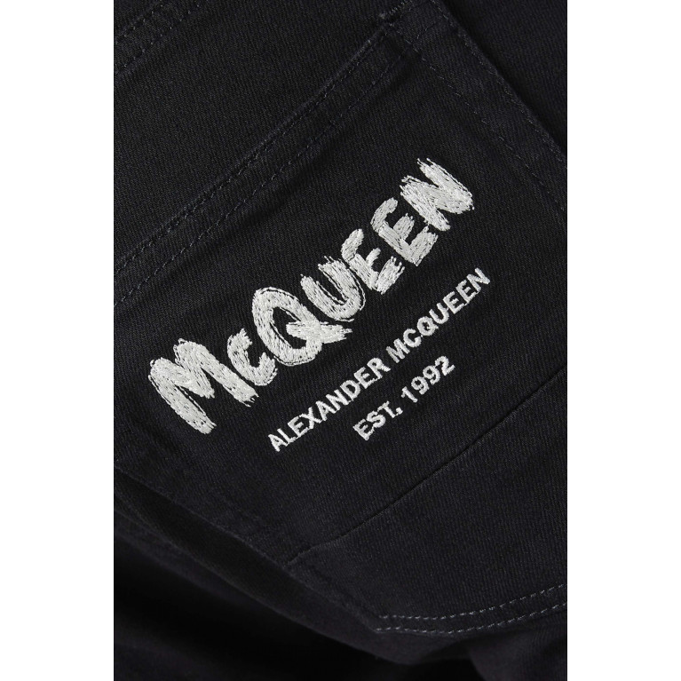 Alexander McQueen - Logo-patch Jeans in Denim