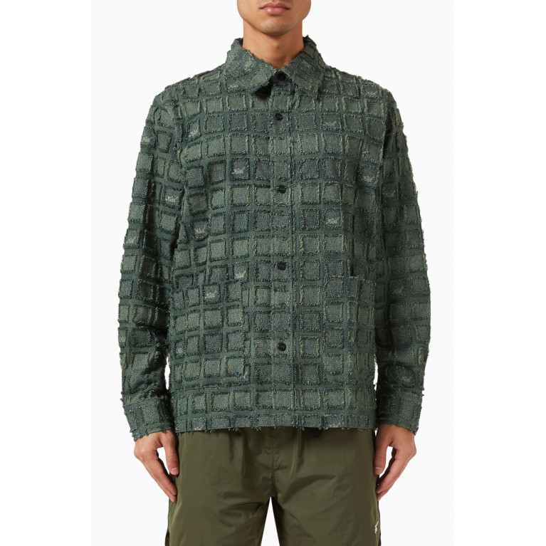 Kith - Fils Coupe Check Boxy Collared Overshirt in Cotton