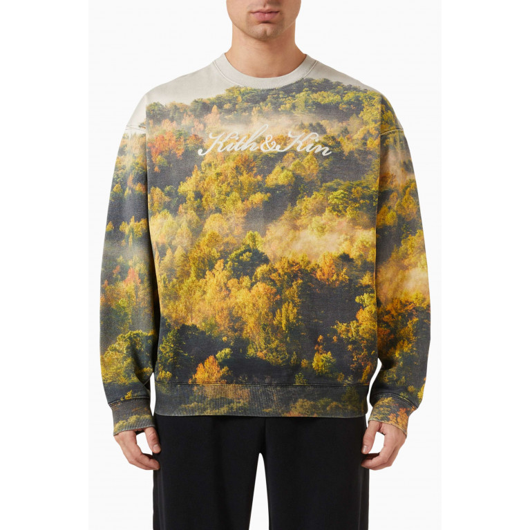 Kith - Foliage Nelson Crewneck Sweatshirt in Cotton-fleece