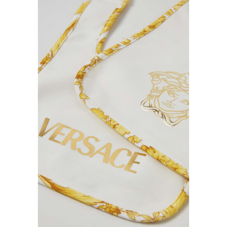 Versace - Barocco Baby Bib Set in Cotton Jersey