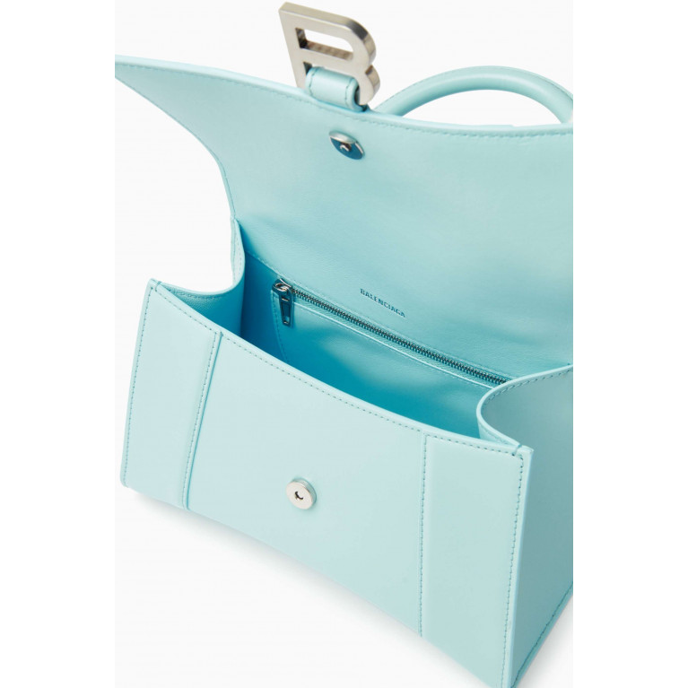 Balenciaga - Small Hourglass Top-handle Bag in Box Calfskin Leather