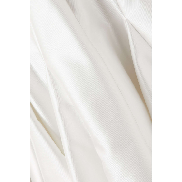 Özgür Masur - Lace-up Strapless Flared Maxi Dress in Mikado-crepe