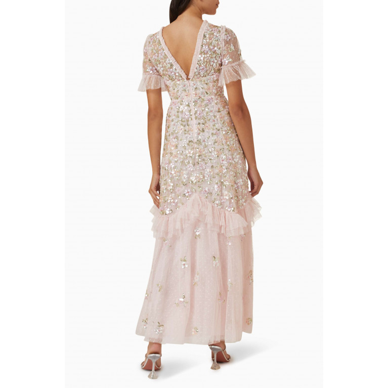 Needle & Thread - Raina Sequinned Gown in Recycled Tulle