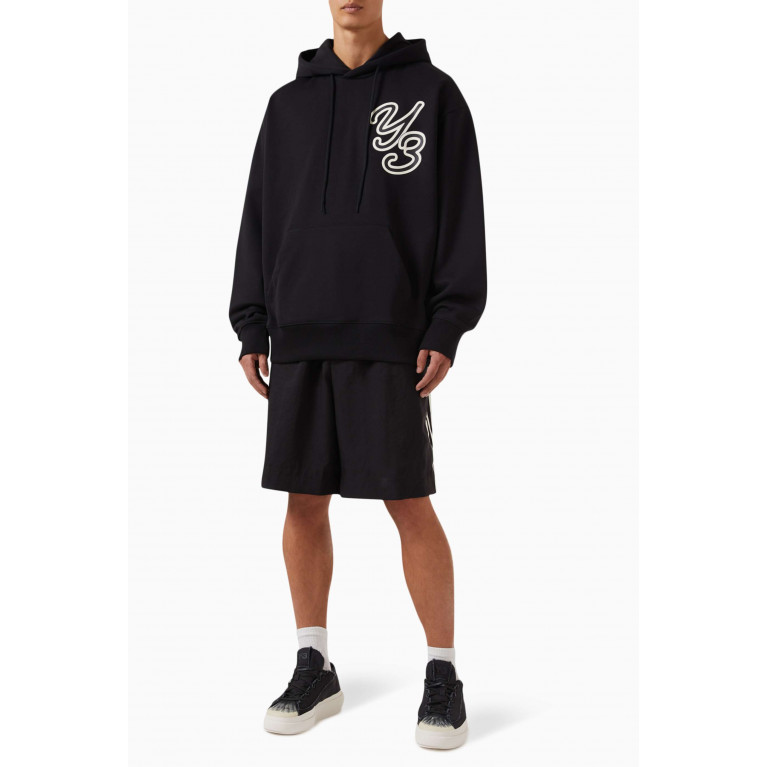 Y-3 - Graphic Logo Hoodie in Organic Cotton Terry