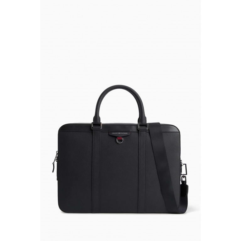 Tommy Hilfiger - Structured Laptop Bag in Leather
