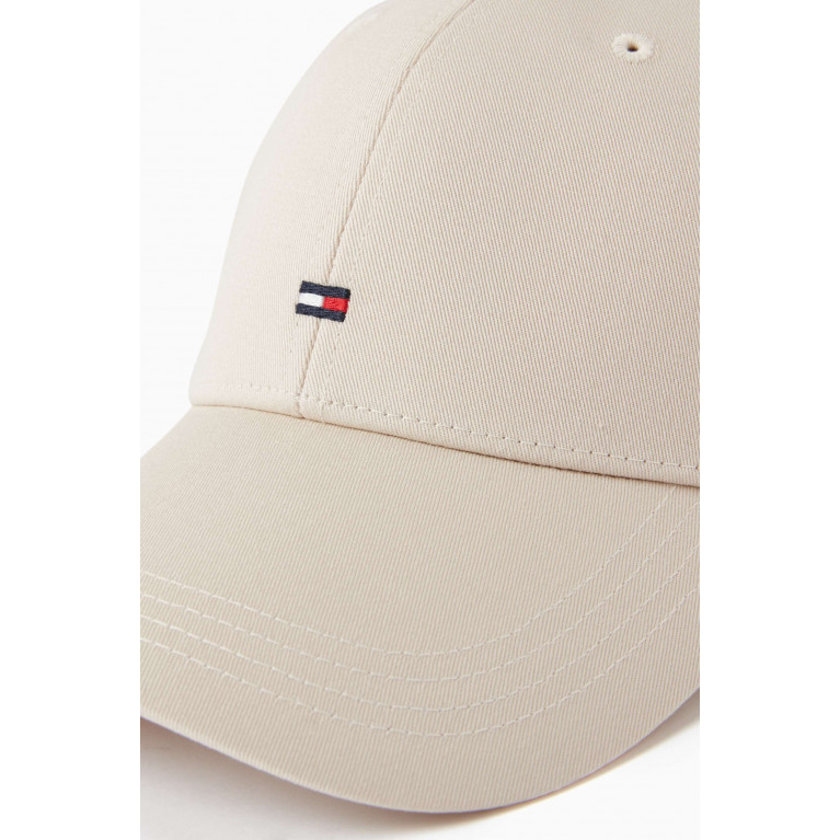 Tommy Hilfiger - TH Flag Baseball Cap in Cotton Neutral