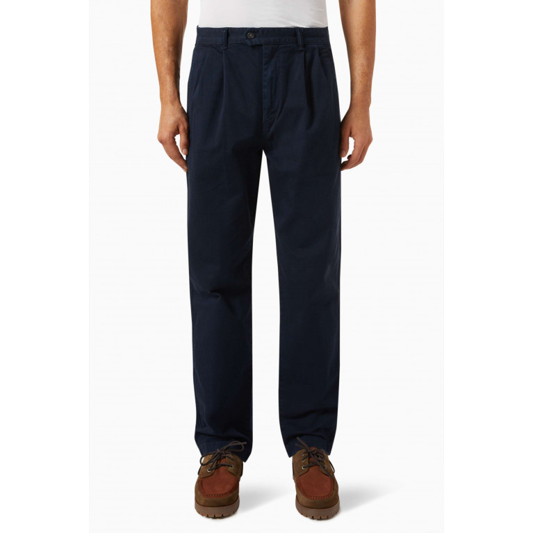 Tommy Hilfiger - Archive Wide-leg Pleated Chinos in Stretch-cotton