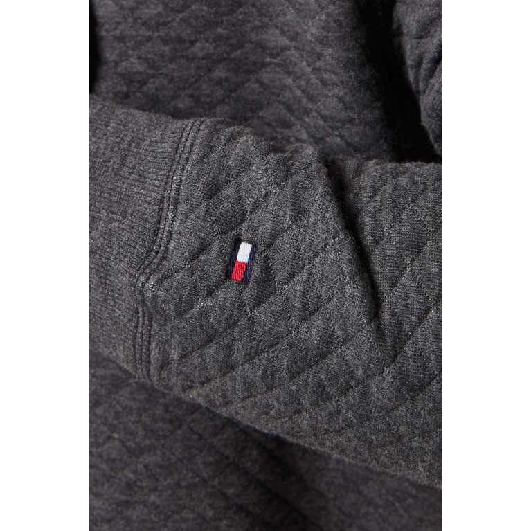 Tommy Hilfiger - TH Original Diamond Quilted Hoodie in Cotton-blend