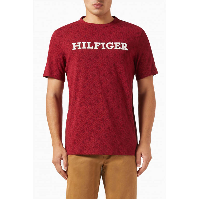 Tommy Hilfiger - TH Monogram All-over print T-shirt in Jersey