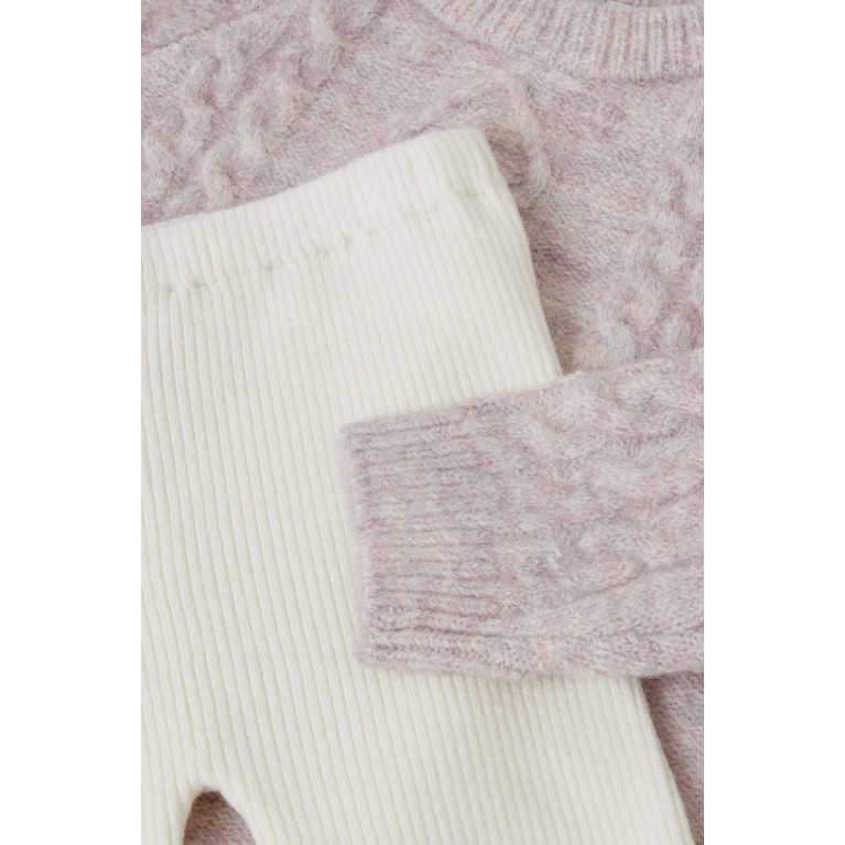 Miniclasix - Knit Sweatshirt Set