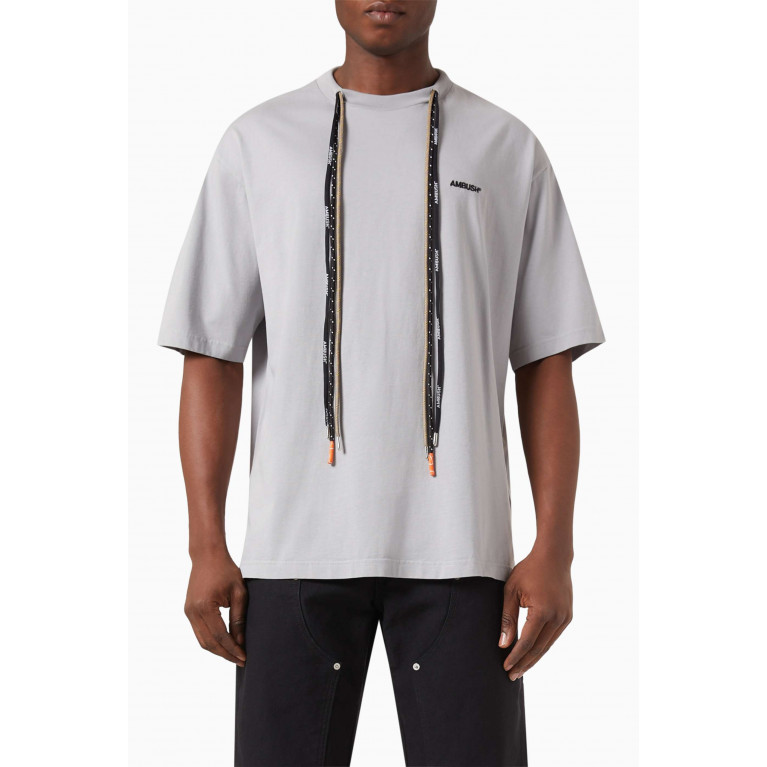 Ambush - Multicord T-shirt in Cotton-jersey Grey