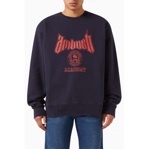 Ambush - Graphic Logo-print Sweatshirt in Cotton Blend