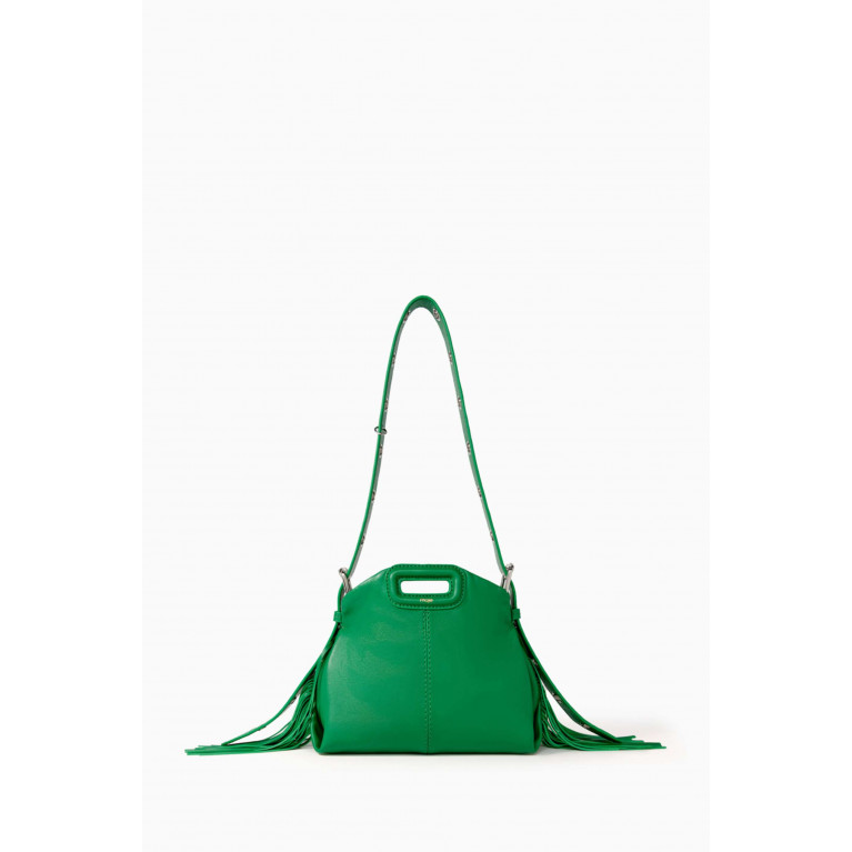 Maje - Mini Miss M Bag in Leather Green