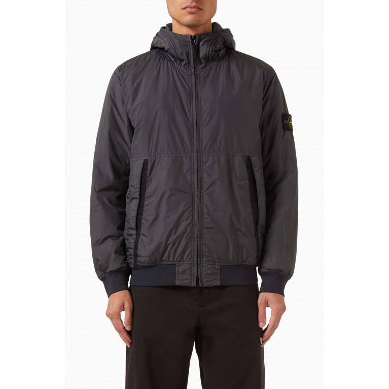 Stone Island - Zip-up Hooded Jacket in Recycled Nylon