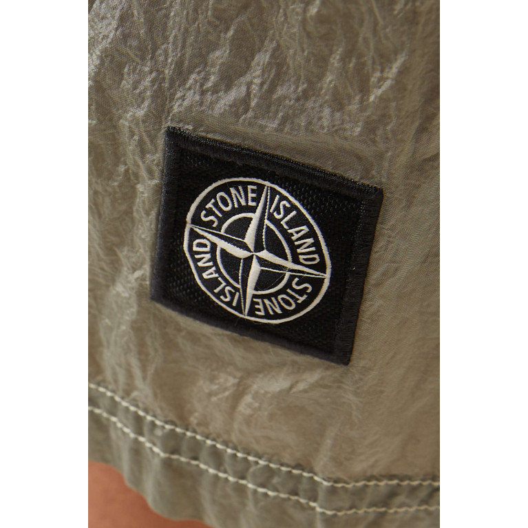 Stone Island - Logo-patch Swim Shorts in Econyl® Neutral