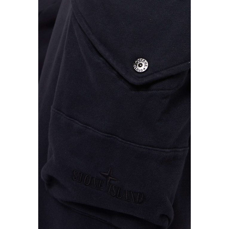 Stone Island - Logo Cargo Sweatpants in Cotton-fleece