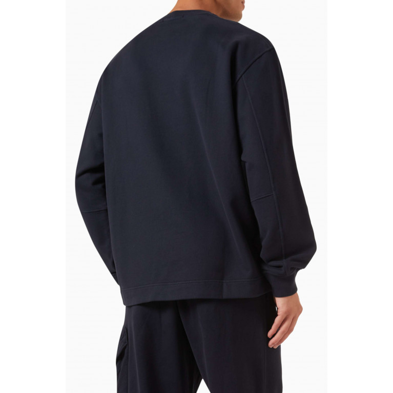 Stone Island - Crewneck Sweatshirt in Brushed Cotton-fleece