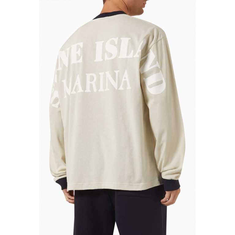 Stone Island - Logo Marina T-shirt in Cotton Jersey