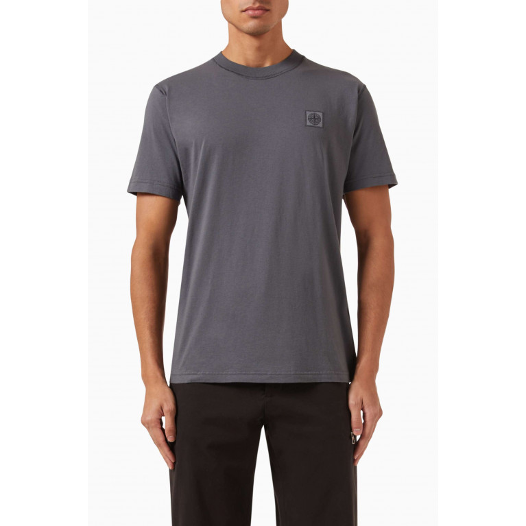 Stone Island - Compass Logo-patch T-shirt in Cotton-jersey