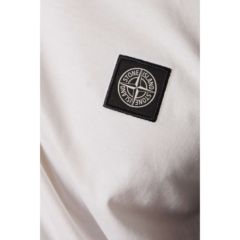 Stone Island - Compass Logo-patch T-shirt in Cotton-jersey White