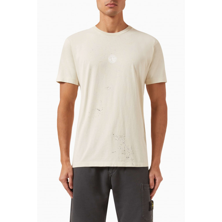 Stone Island - 'Drops One' Print T-shirt in Cotton-jersey