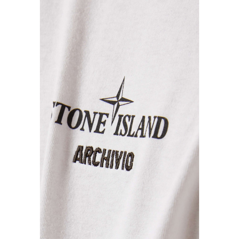 Stone Island - Archivio Project Lino Watro T-shirt in Cotton Jersey