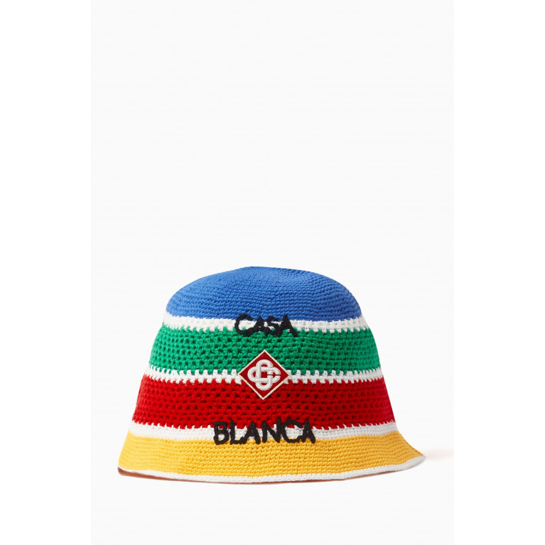 Casablanca - Logo Bucket Hat in Crochet
