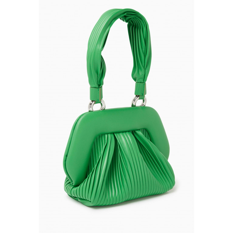 THEMOIRè - Mini Gea Top-handle Clutch Bag in Pisse Vegan Fabric