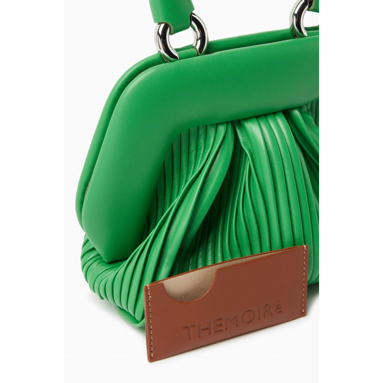 THEMOIRè - Mini Gea Top-handle Clutch Bag in Pisse Vegan Fabric