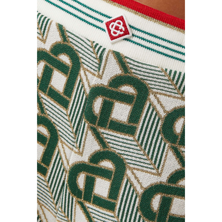 Casablanca - Heart Monogram Sweatpants in Cotton-knit