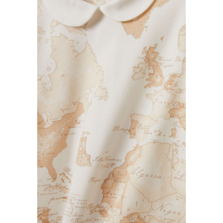 Alviero Martini - Graphic-print Sleepsuit in Cotton