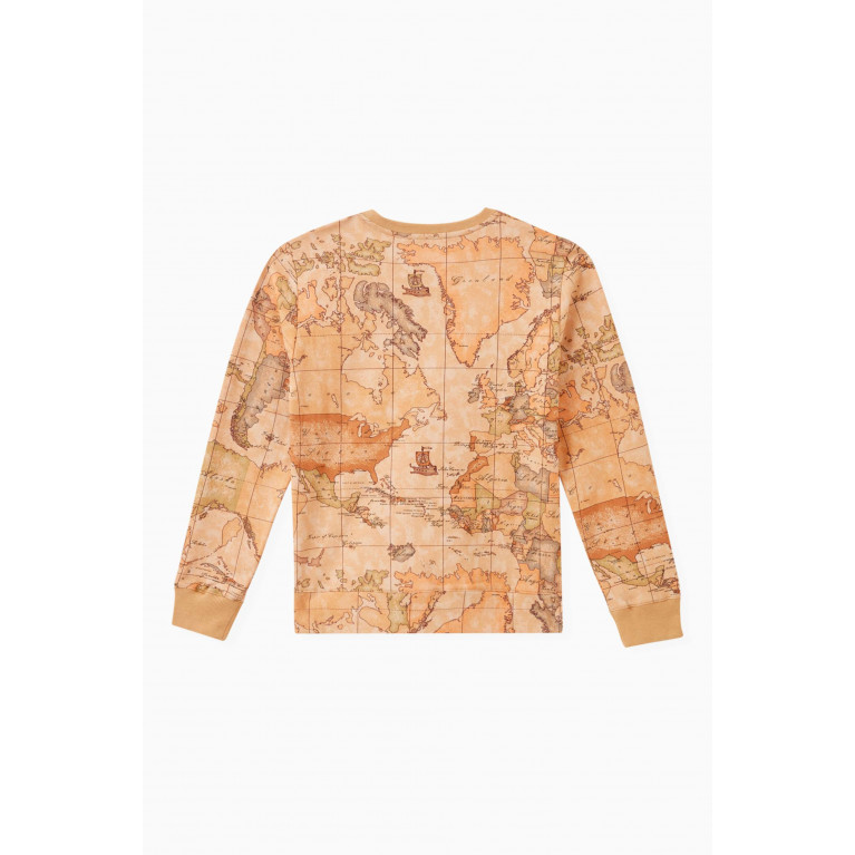 Alviero Martini - Map-print Sweatshirt in Cotton