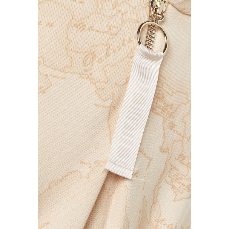 Alviero Martini - Geo Map-print Hooded Dress in Cotton