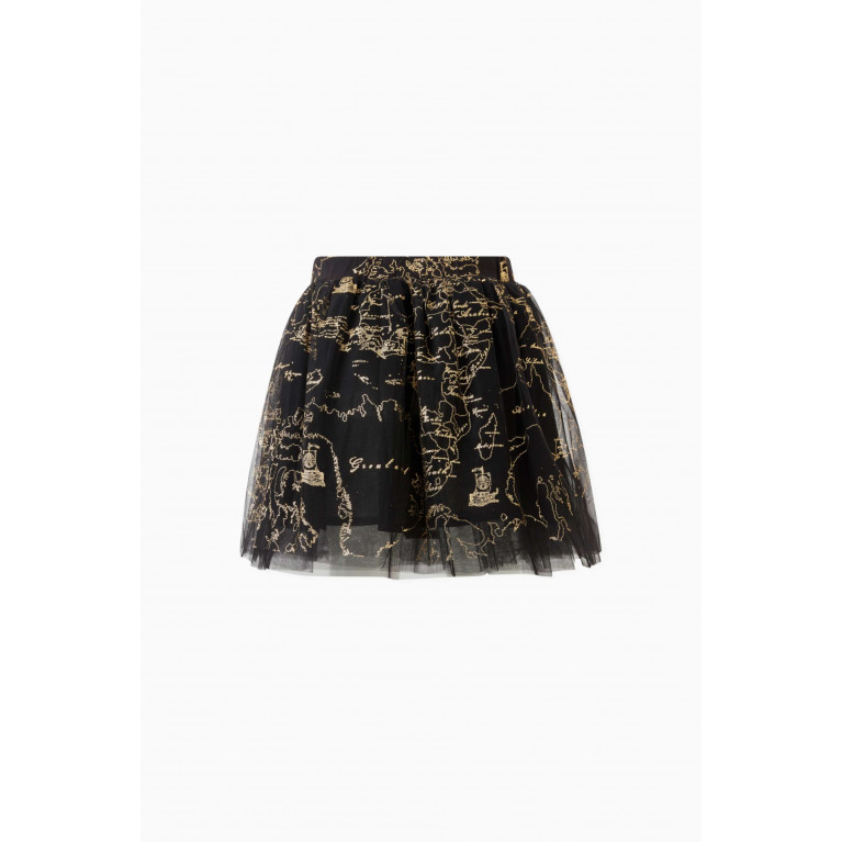 Alviero Martini - Geo Map-print Skirt in Polyester