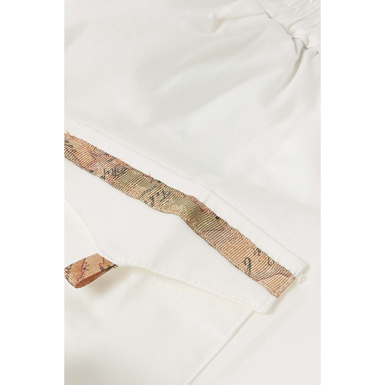 Alviero Martini - Map-print Pocket Sweatpants in Cotton
