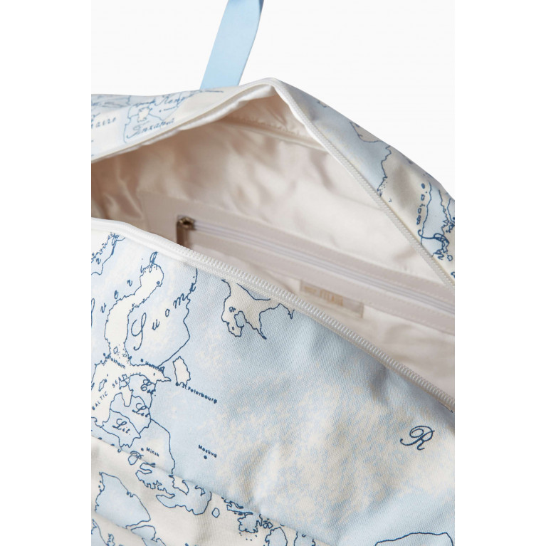 Alviero Martini - Geo Map Print Diaper Bag in Polyester