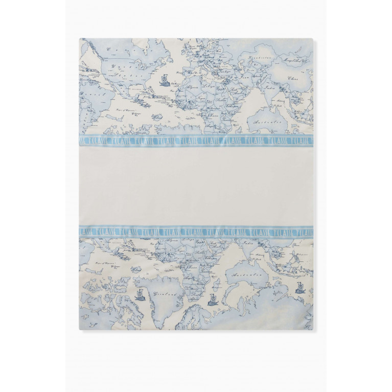 Alviero Martini - Geo Map Print Blanket in Cotton
