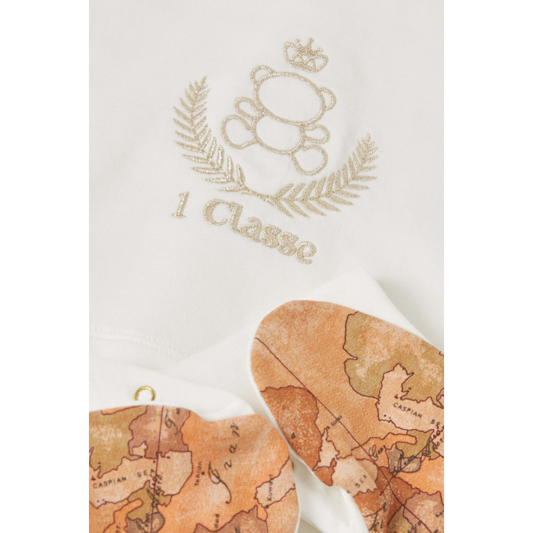 Alviero Martini - Logo-embroidered Sleepsuit in Cotton