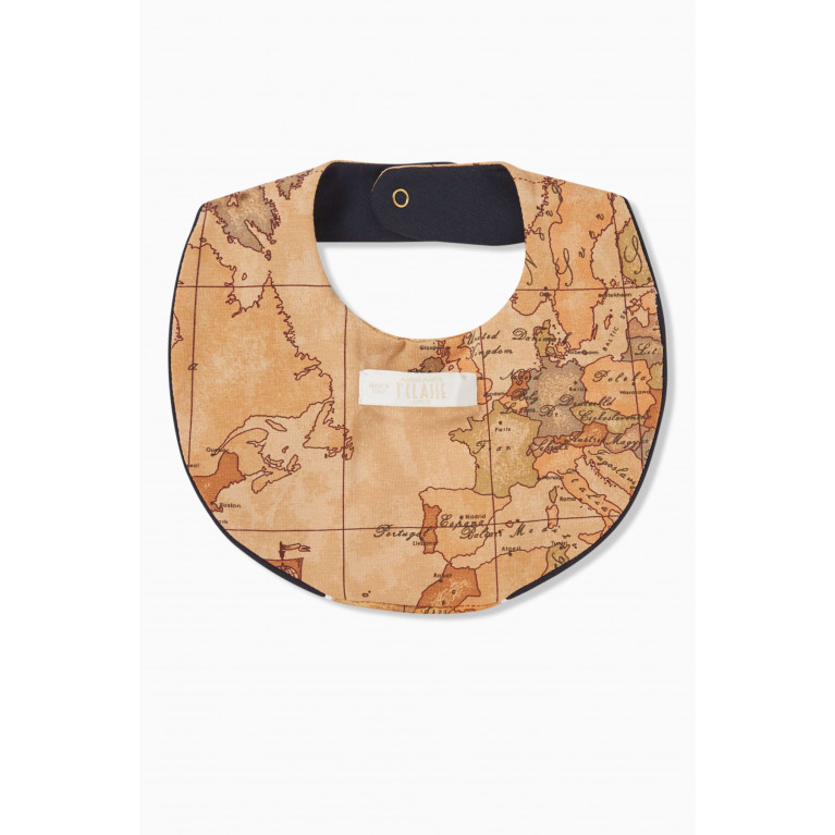 Alviero Martini - Geo Map Print Panel Bib in Cotton