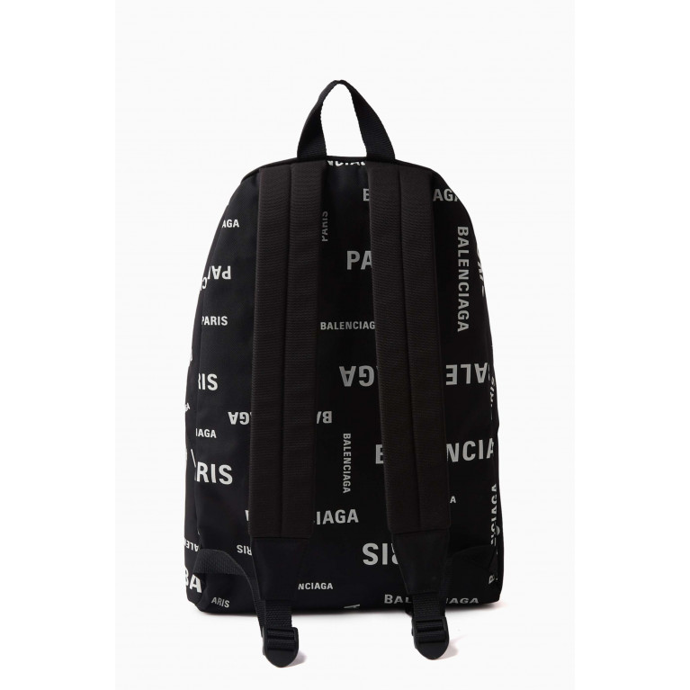 Balenciaga - Explorer All-over Logo Backpack in Recycled Nylon