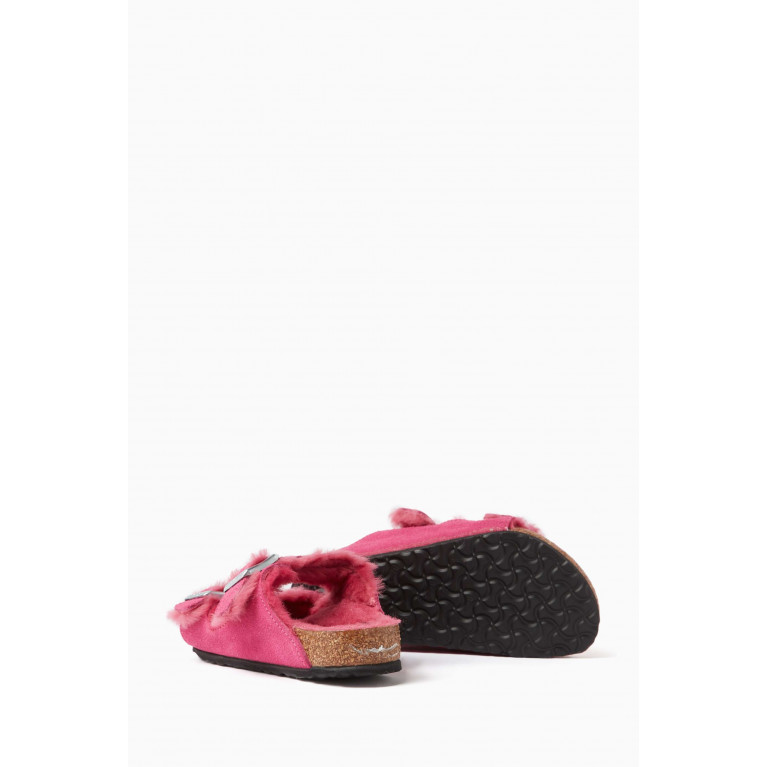 Birkenstock - Arizona Sandals in Shearling & Suede