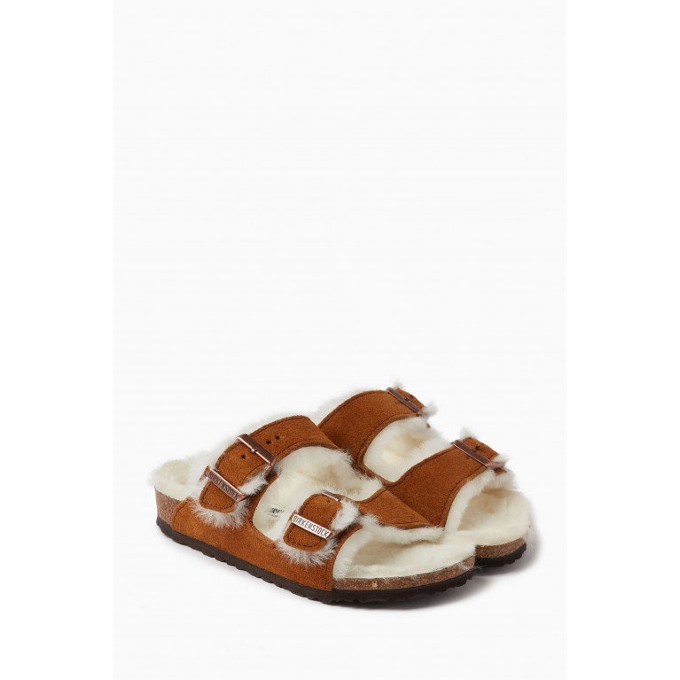 Birkenstock - Arizona Sandals in Shearling & Suede