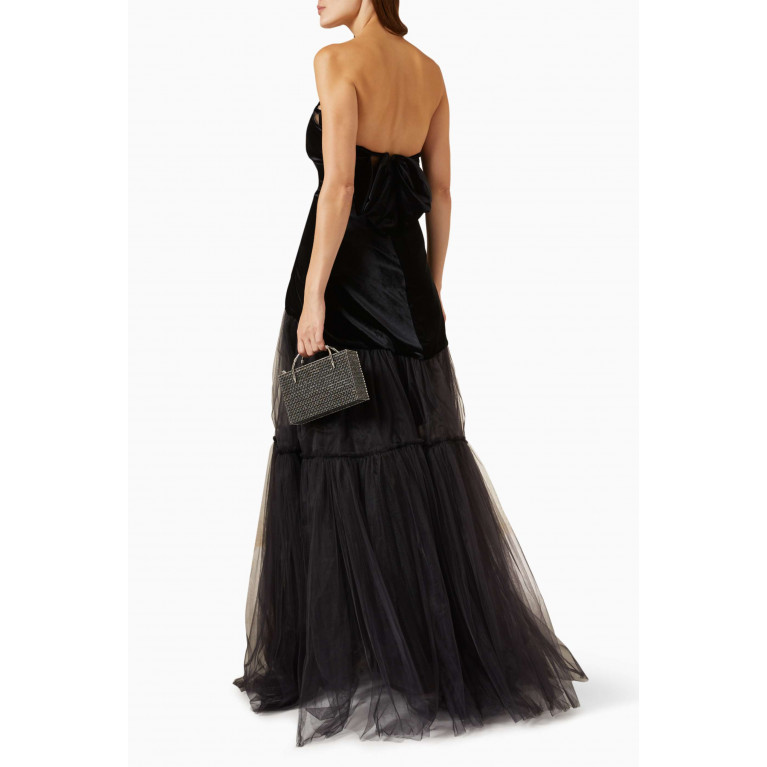 Tuvanam - Strapless Corset Gown in Tulle